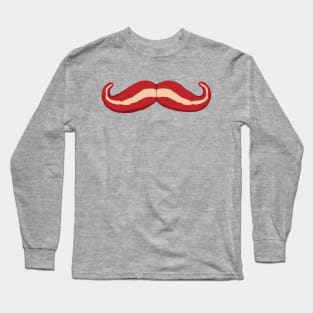 Bacon Mustache | funny | Comical | Stache | Long Sleeve T-Shirt